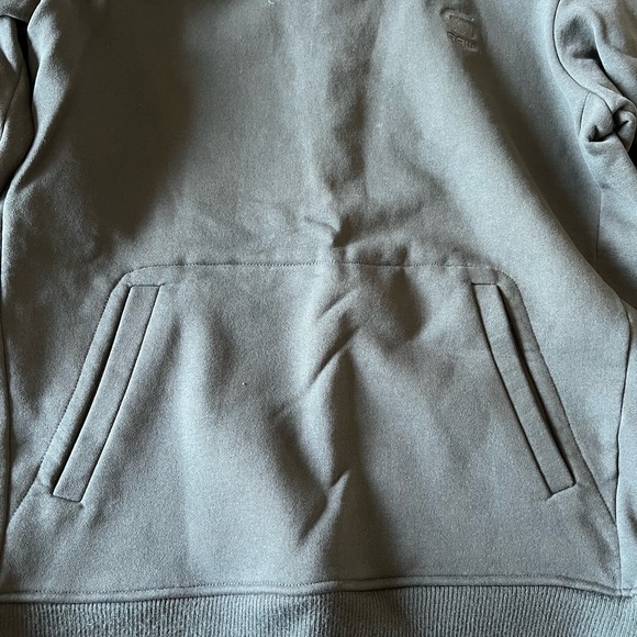 G-STAR HEAVY HOOD WITH ZIPPER ON SHOULDER (olive) - Picture 4 of 7